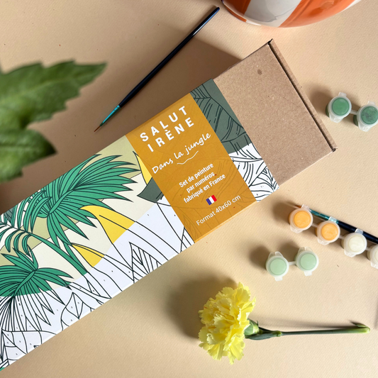 Kit peinture par numéros XXL - Dans la jungle | 40x60cm
