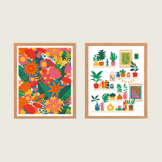 Kit peinture par numéros - Jardins | Duo 24x30cm