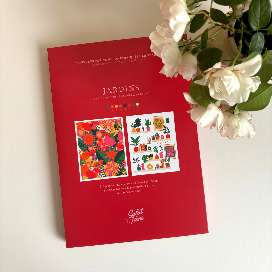 Kit peinture par numéros - Jardins | Duo 24x30cm