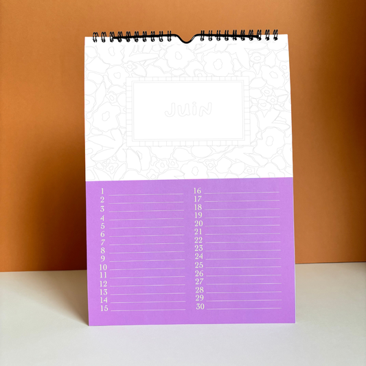 Coloriage - Calendrier perpétuel des anniversaires