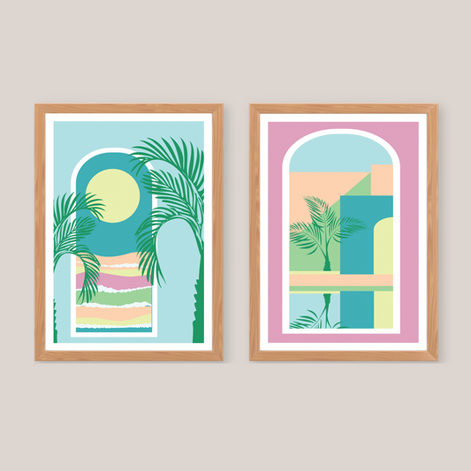 Kit peinture par numéros - Par les fenêtres | Duo 24x30cm