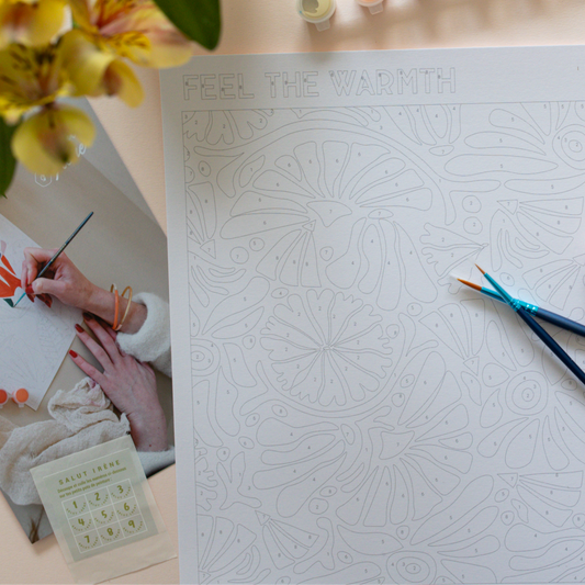 Kit peinture par numéros - Apaisement | Duo 24x30cm