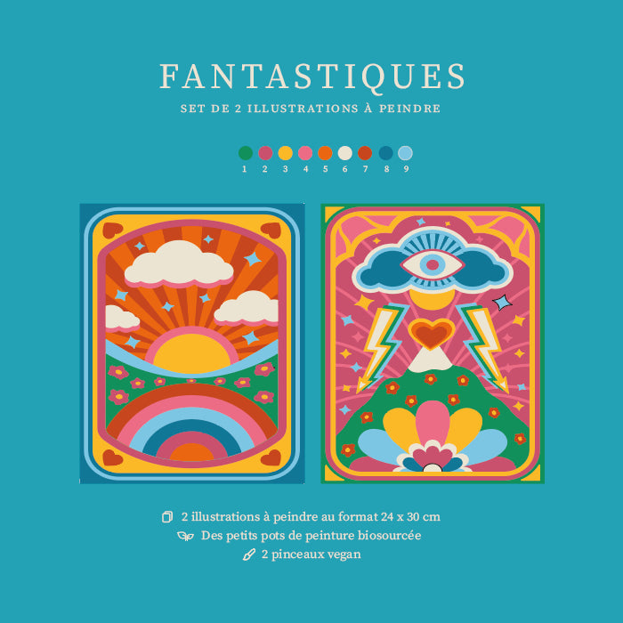 Kit peinture par numéros - Fantastiques | Duo 24x30cm