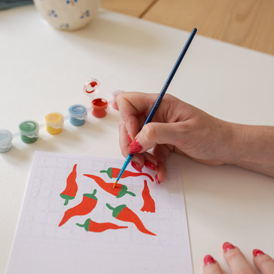 Cartes à peindre par numéros - Dolce Vita | 8 cartes