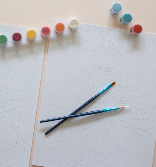 Kit peinture par numéros - Fantastiques | Duo 24x30cm