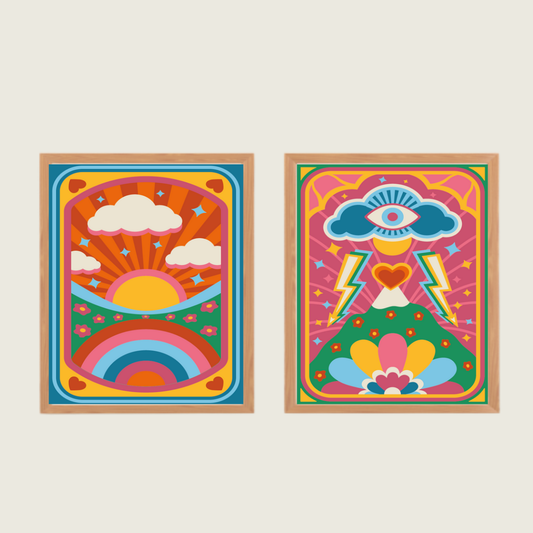 Kit peinture par numéros - Fantastiques | Duo 24x30cm