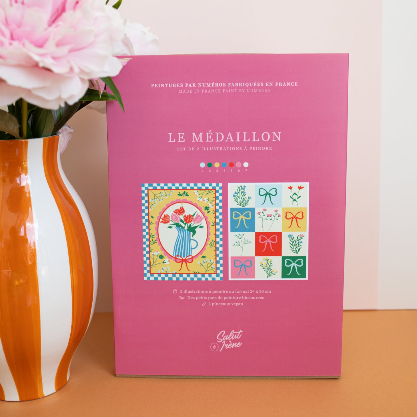 Kit peinture par numéros - Le médaillon | Duo 24x30cm