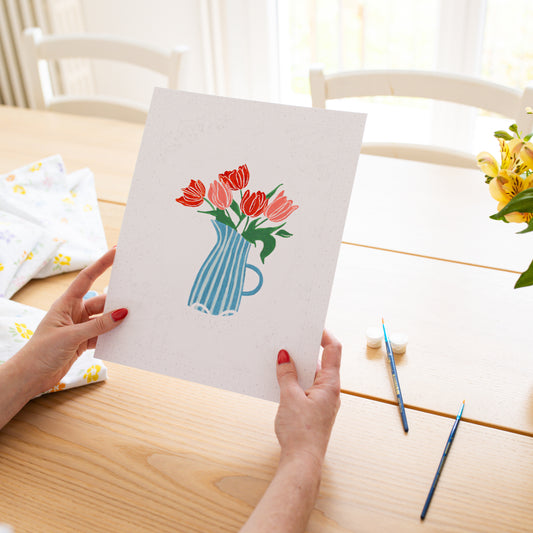 Kit peinture par numéros - Le médaillon | Duo 24x30cm