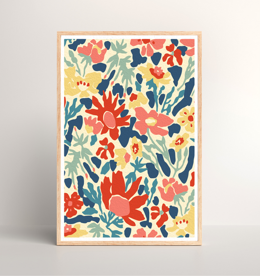 Kit peinture par numéros - Mon herbier | 40x60cm