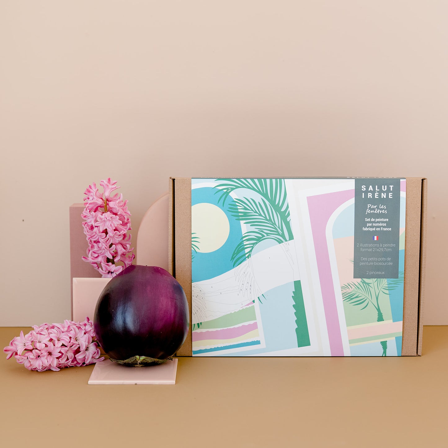 Kit peinture par numéros - Par les fenêtres | Duo 24x30cm