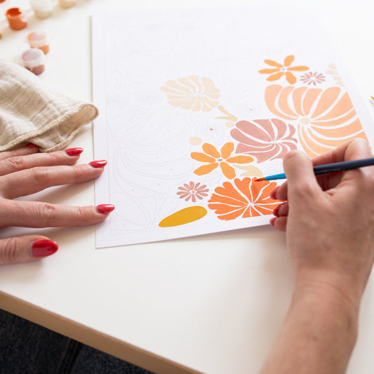 Kit peinture par numéros - Sérénité | Duo 24x30cm