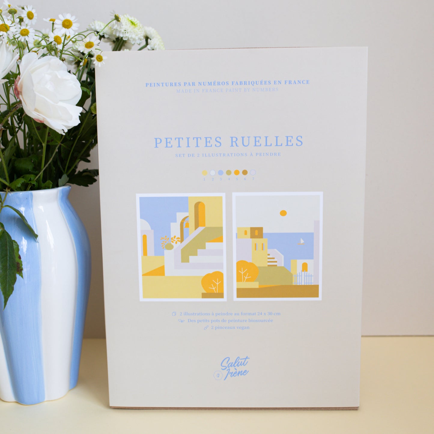 Kit peinture par numéros - Petites ruelles | Duo 24x30cm