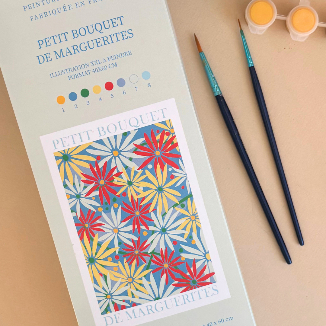 Kit peinture par numéros - Petit bouquet | 40x60cm