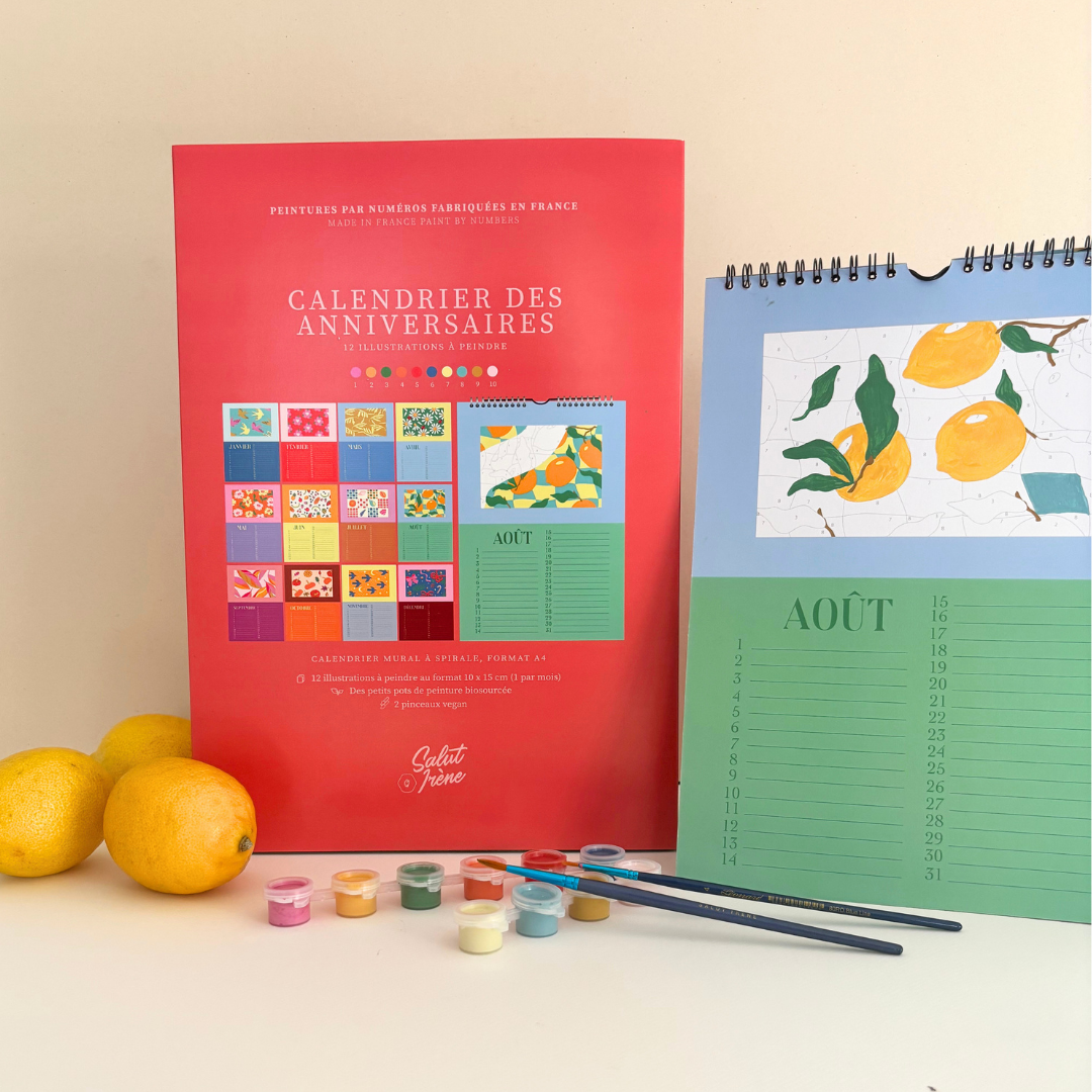 Kit peinture par numéros - Calendrier des anniversaires