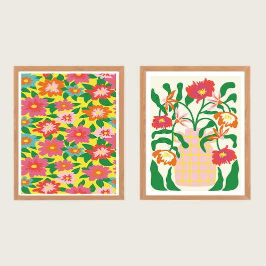 Kit peinture par numéros - Bouquets d'été | Duo 24x30cm