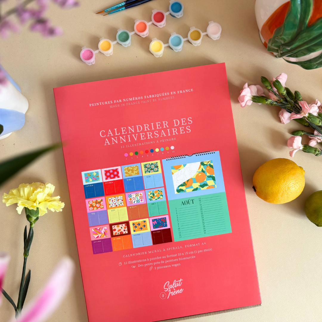 Kit peinture par numéros - Calendrier des anniversaires