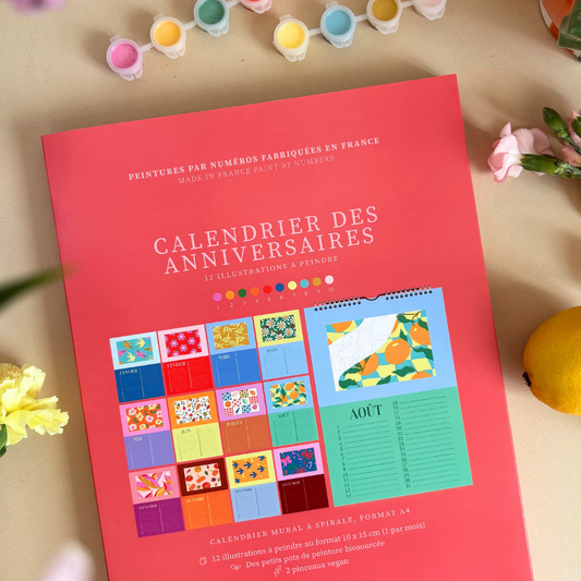 Kit peinture par numéros - Calendrier des anniversaires