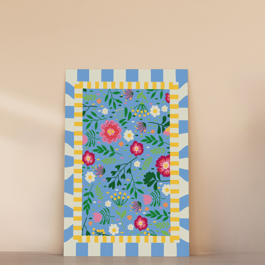 Grande affiche à colorier - Atelier floral | 30x40cm