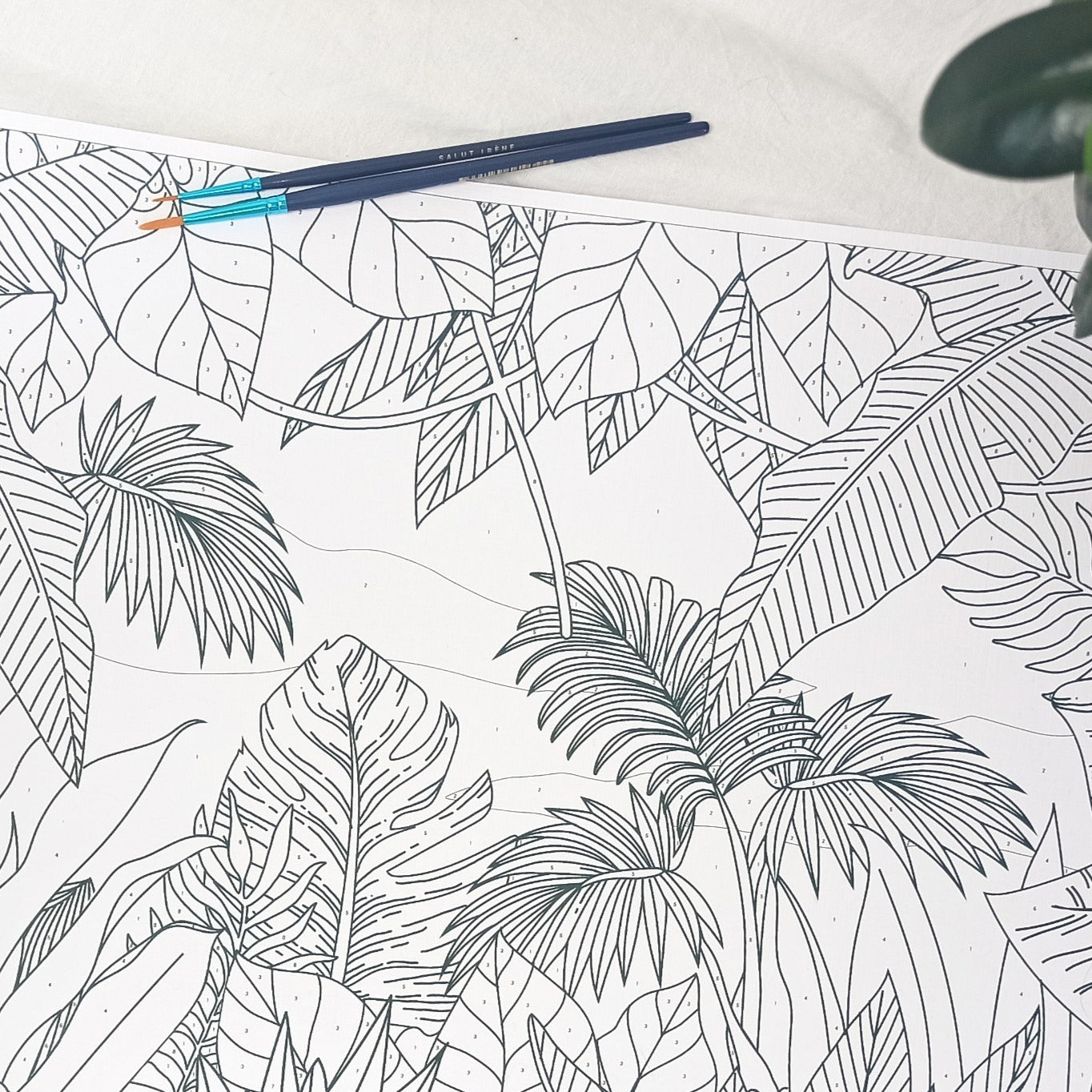 Kit peinture par numéros - Dans la jungle | 40x60cm