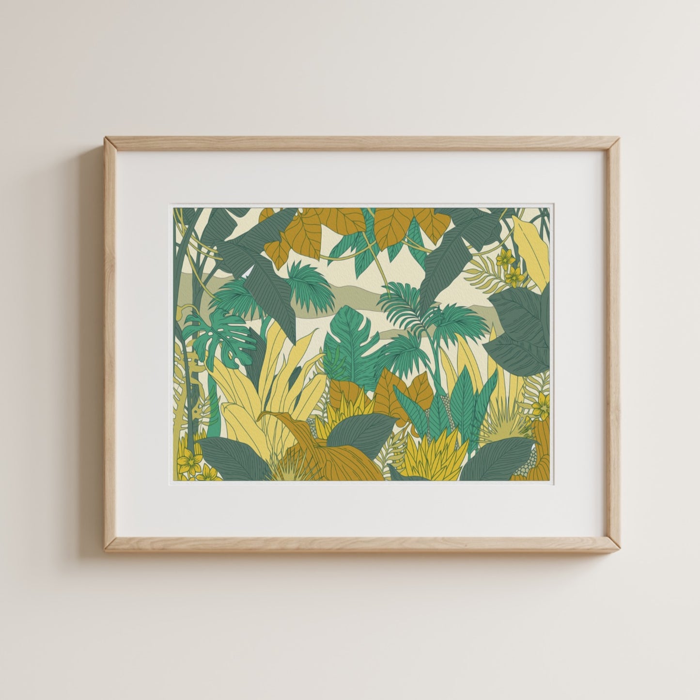Kit peinture par numéros - Dans la jungle | 40x60cm