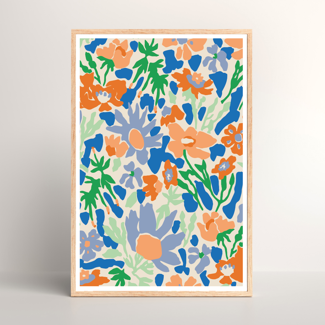 Kit peinture par numéros - Mon herbier | 40x60cm - Orange
