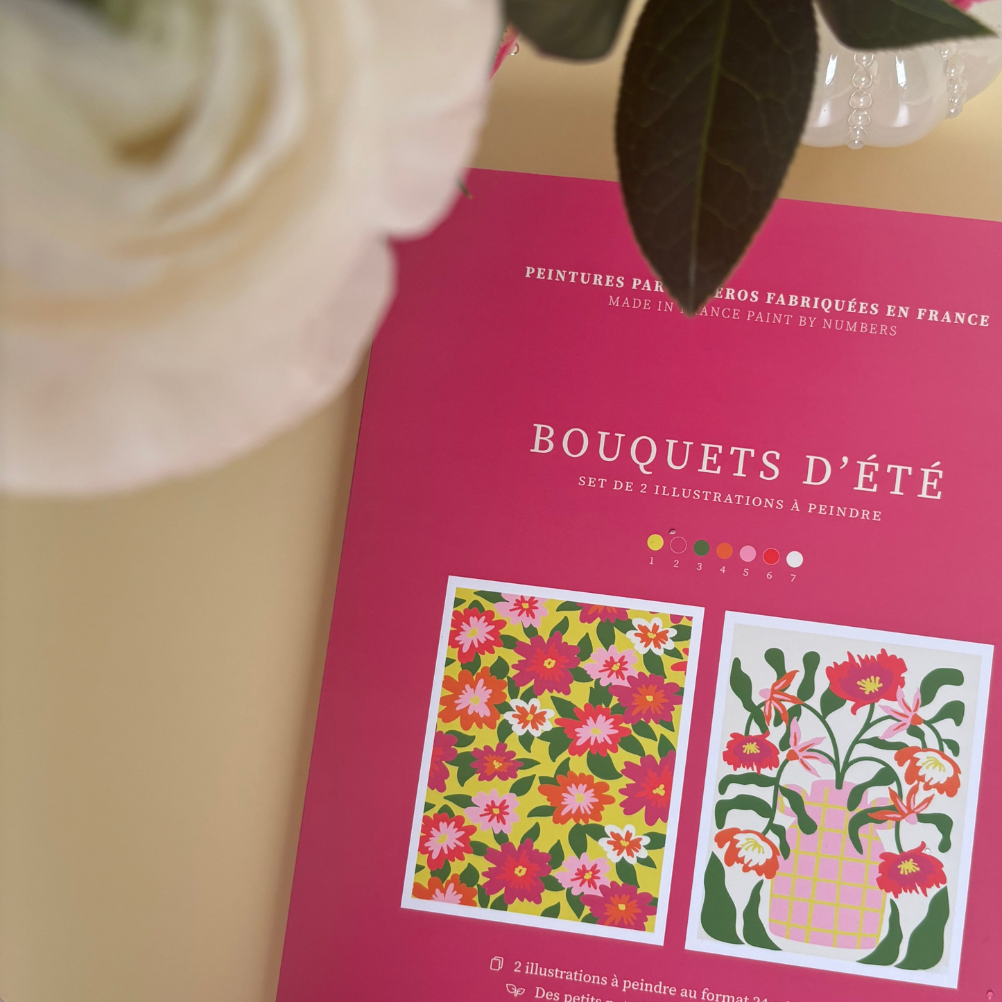 Kit peinture par numéros - Bouquets d'été | Duo 24x30cm