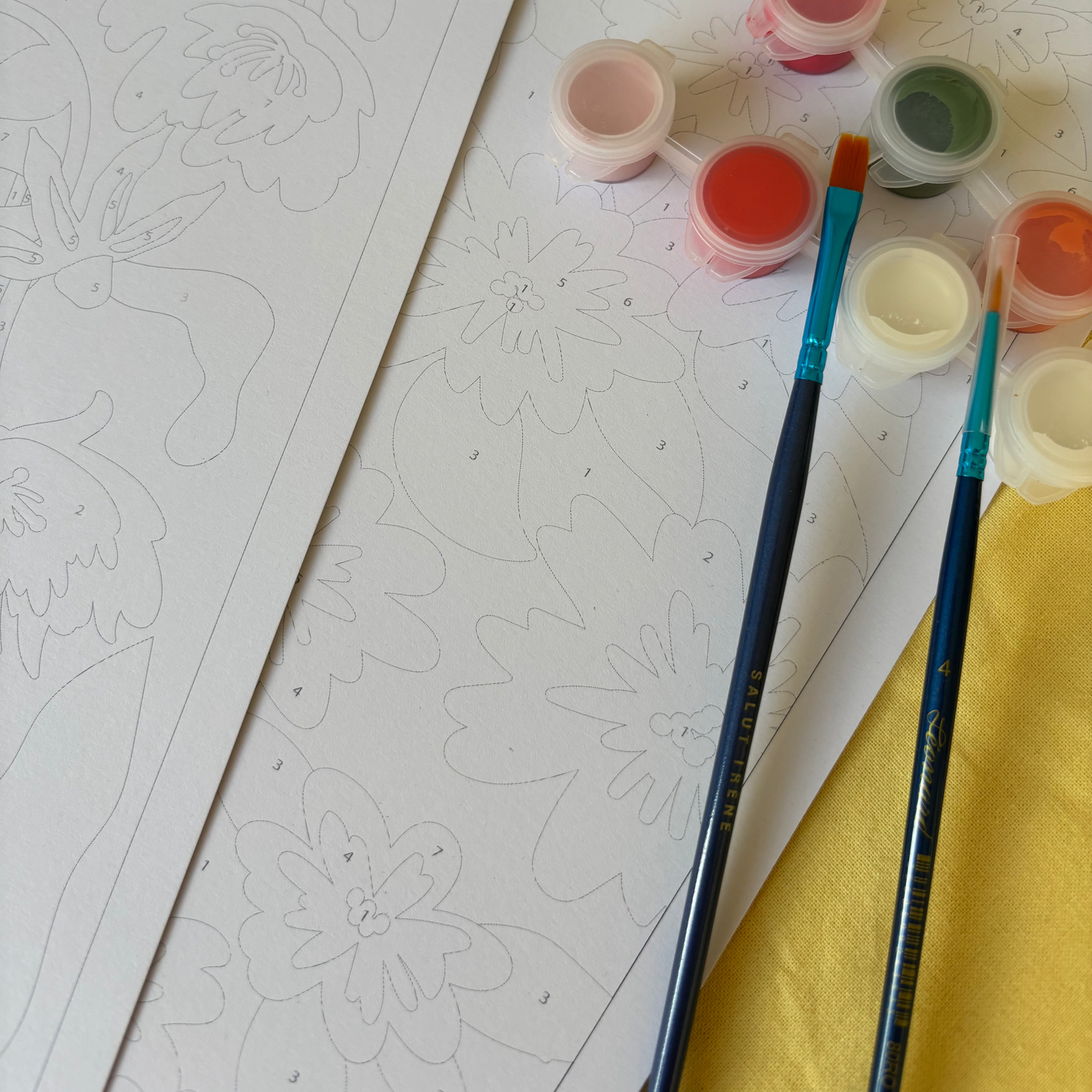 Kit peinture par numéros - Bouquets d'été | Duo 24x30cm