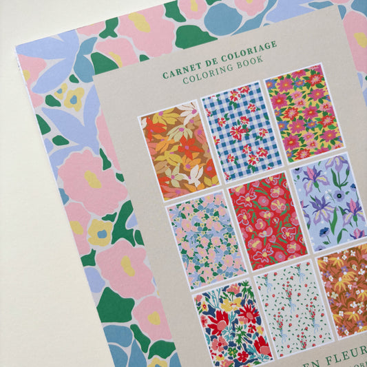 Carnet de coloriage - Motifs en fleurs | A4