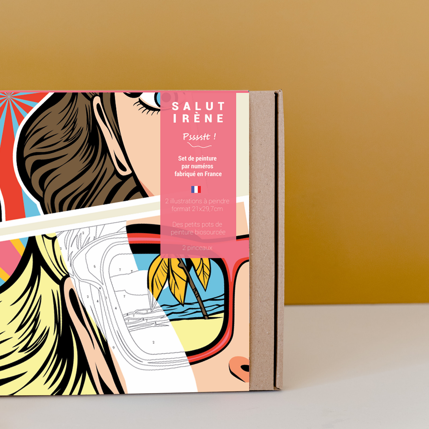 Kit peinture par numéros - Psssstt! | Duo 21x29,7cm